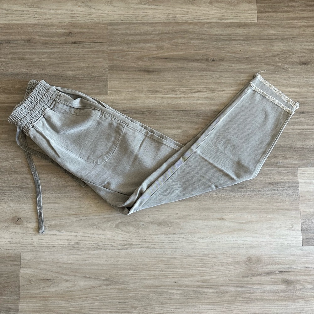 Zara Women’s Casual Elastic Waist Jogger Pants - sand olive size XS